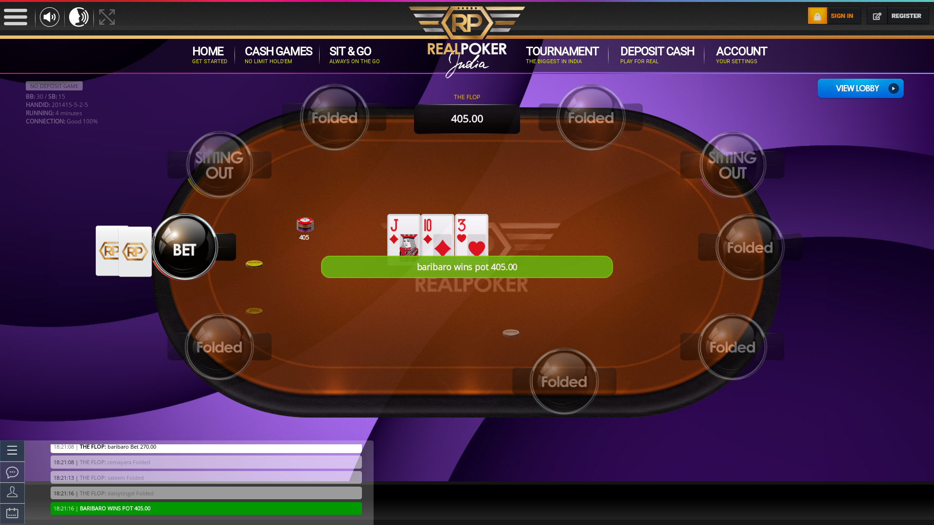 Indian 10 player poker in the 4th minute