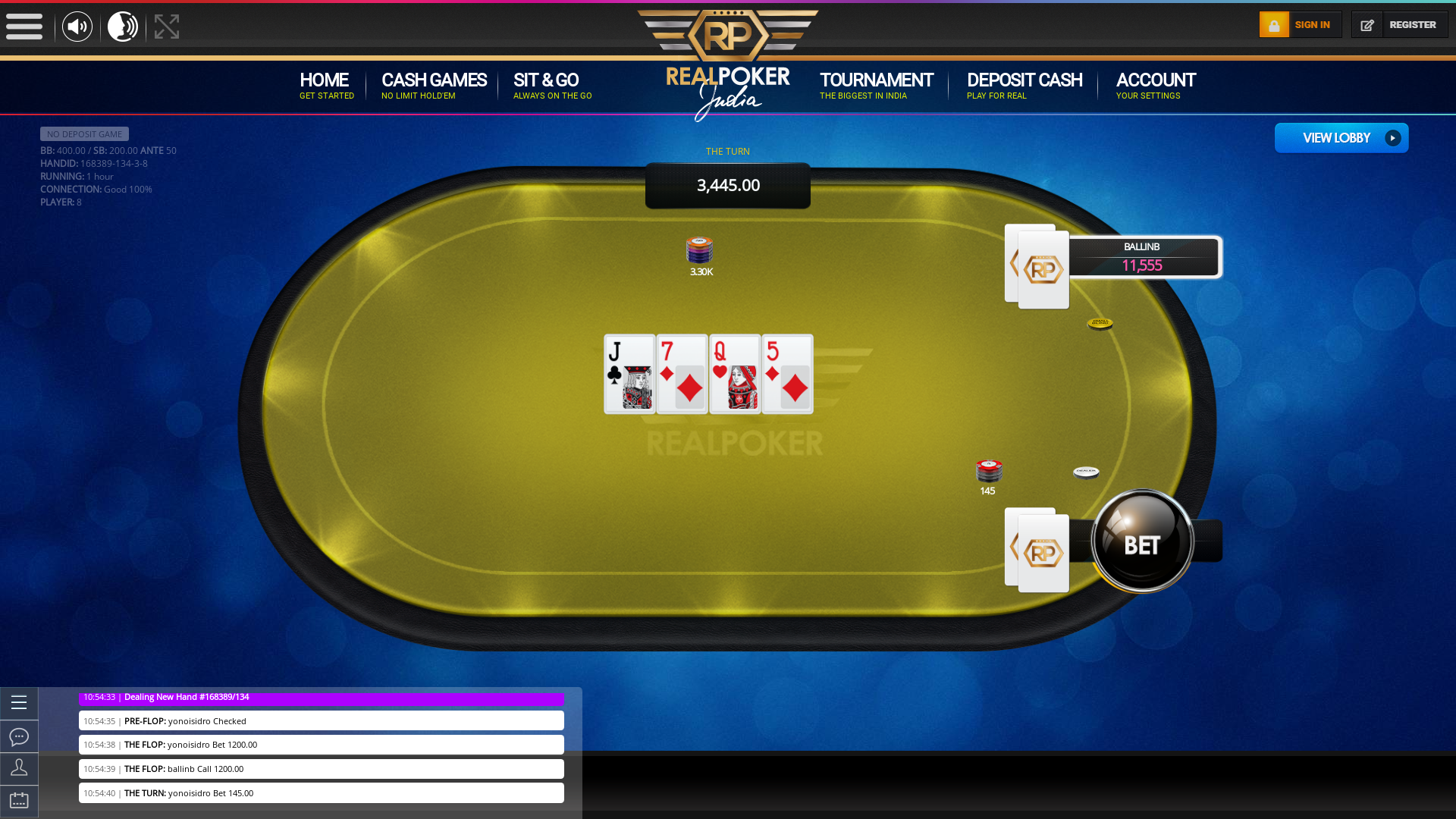 Indian 10 player poker in the 61st minute