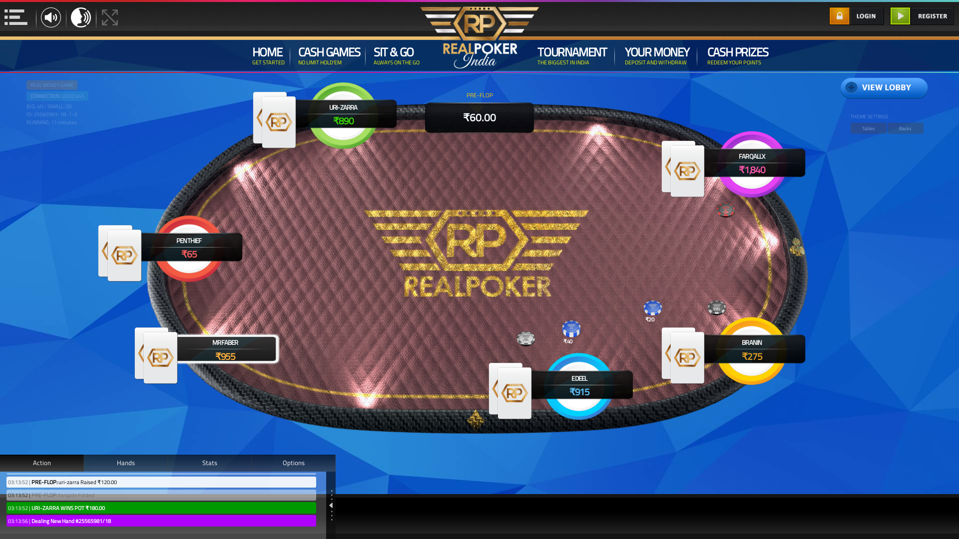 Mangaluru texas holdem poker table on a 10 player table in the 10th minute of the match