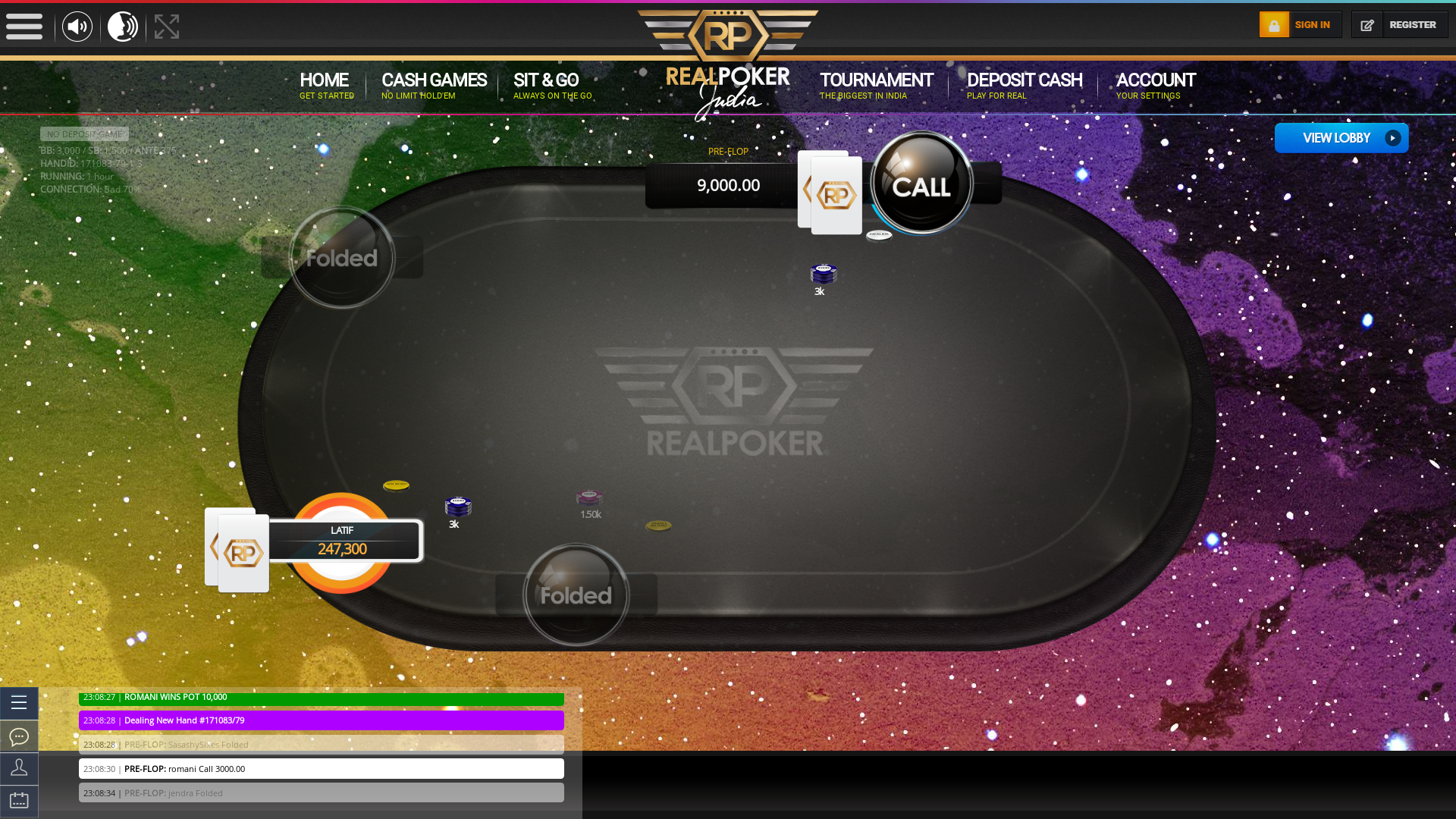 Online poker on a 10 player table in the 68th minute match up